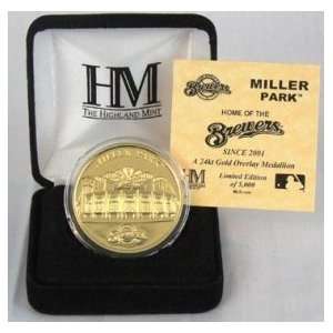  Miller Park 24KT Gold Commemorative Coin 