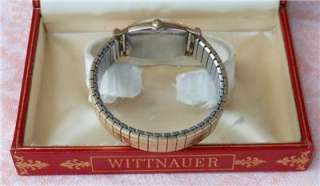 Vintage WITTNAUER LONGINES 10K Gold Filled Swiss Watch 17 Jewel W/Box 