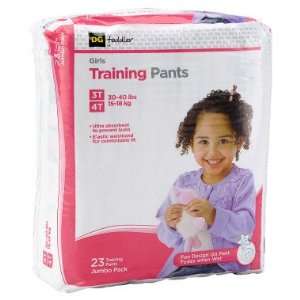    DG Toddler Girls Training Pants   Size 3T/4T   23 pack: Baby