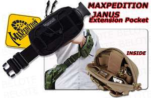 Maxpedition JANUS Extension Pocket Strap BLACK 8001B  