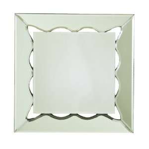    Global Views 34 Inch Square Wavy Mirror, Large