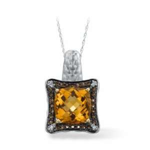    Matisse, Sterling Silver, Citrine Gemstone Pendant: Jewelry