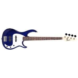  Peavey Milestone 4 String Bass Guitar (transparent Blue 