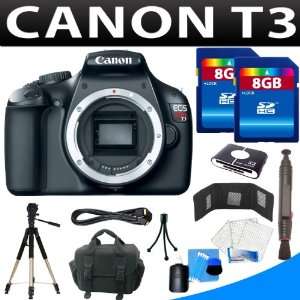  Canon EOS Rebel T3 Digital Slr Camera (Body) + 16gb Camera 