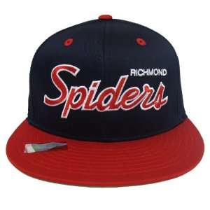 Richmond University Spiders Script Retro Snapback Cap Hat 2 Tone Navy 