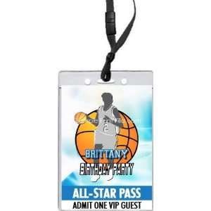  Basketball Girl All Star Pass Invitation
