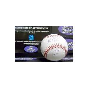  Ron Taylor autographed Baseball inscribed 69 WSC: Sports 