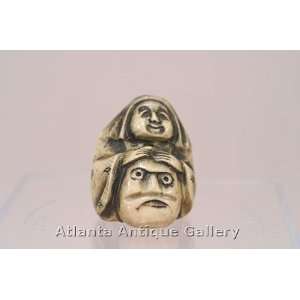  Netsuke Woman With Face Mask: Toys & Games