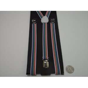   suspenders thin suspenders unisex (rainbow stripe) 