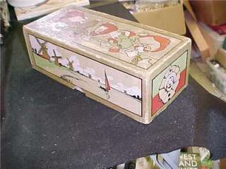 VINTAGE 1912 DANIEL GREEN COMFY FELT SHOE BOX L@@K  
