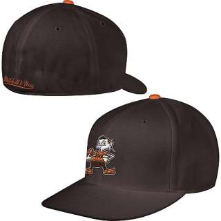 Mitchell & Ness Cleveland Browns Fitted Throwback Hat   NFLShop