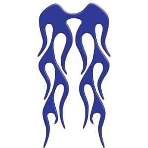 Motorcycle Fender Blue Flame decal (Rear or Short Fender Style)   18 