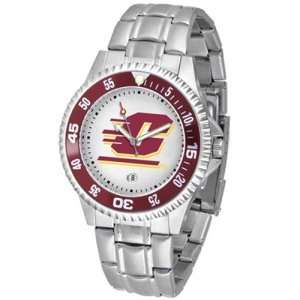 : Central Michigan Chippewas NCAA Competitor Mens Watch (Metal Band 