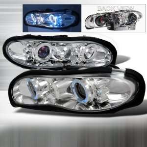   02 Chevy Camaro Halo Projector Headlights   Chrome (pair): Automotive