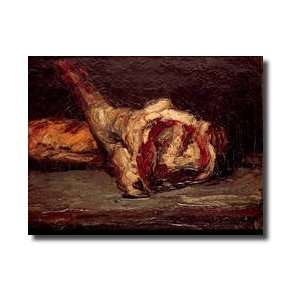  Still Life Of A Leg Of Mutton And Bread 1865 Giclee Print 