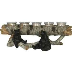  Rivers Edge Products 5 Piece Bear Candleholder Sports 