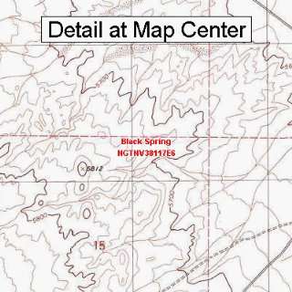 USGS Topographic Quadrangle Map   Black Spring, Nevada (Folded 