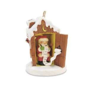   in Outhouse Making His List Holiday Christmas Ornament