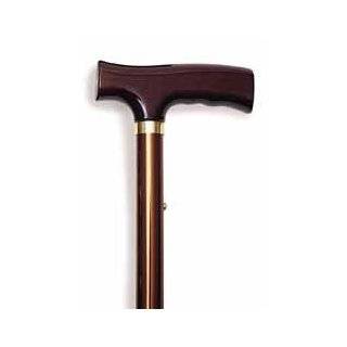 make cane use by the arthritic sufferer more comfortable. This wooden 