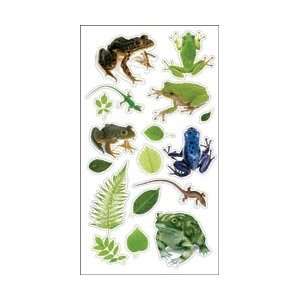 Autumn Leaves 3 D Stickers   Frogs 17pc With UV Coating Frogs 17pc 
