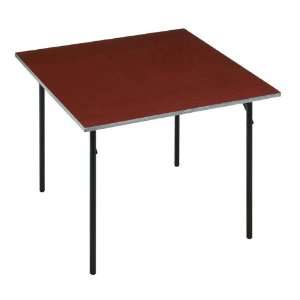   30 Square Steel Edge, Stained Plywood Folding Table