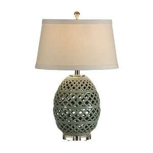 Wildwood Lamps 46891 Cross Hatch Egg 1 Light Table Lamps in Hand Cut 