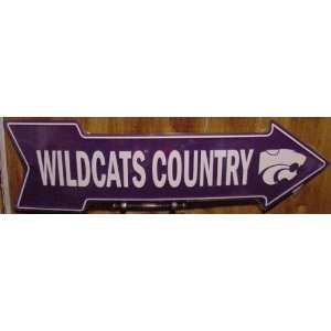   State University Wildcats Country Arrow Metal Sign 