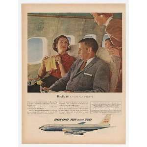  1959 Boeing 707 Hardly Time to Start a Knit Sweater Print 