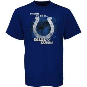 Indianapolis Colts Royal Blue Game Film T shirt:  Sports 