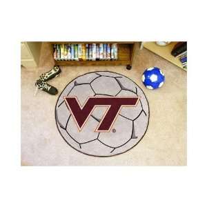 Virginia Tech Hokies 29 Round Soccer Ball Mat Sports 
