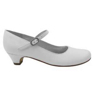 Kids Nina  Seeley Pre/Grd White Leather Shoes 