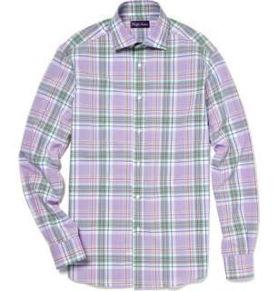 Ralph Lauren Purple Label Plaid Cotton Aston Sports Shirt  MR PORTER