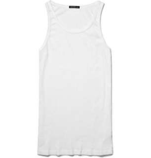  Clothing  Underwear  Tank tops  Ribbed Cotton Vest