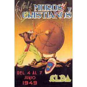  Fiestas de moros y cristianos   Poster by Juan Mira (12x18 