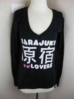 Harajuku Lovers black long sleeve tee Winter G   582  