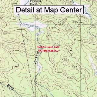   Map   Sebec Lake East, Maine (Folded/Waterproof)