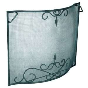   Spark Protection Screen Metal Iron Black Powder Coated: Home & Kitchen