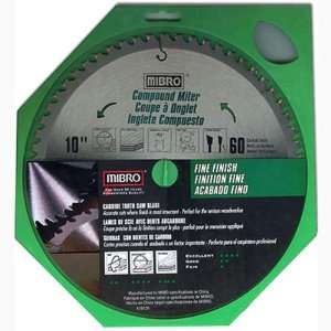  Mibro Compound Miter Saw Blade, 10 in, 60 Teeth