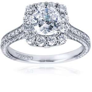   Halo Engagement Ring   Does not Include The Center Diamond Jewelry