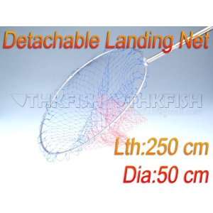   steel foldable detachable landing fishing net small