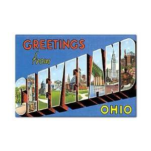  Greetings from Cleveland Ohio Fridge Magnet Everything 