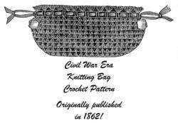 click to view image album civil war era knitting bag