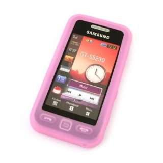 Silikontasche/Schutz Hülle zu Samsung GT S5230   Pink Case/Back Cover 