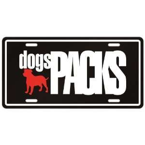  New  English Mastiff Dogs Packs  License Plate Dog