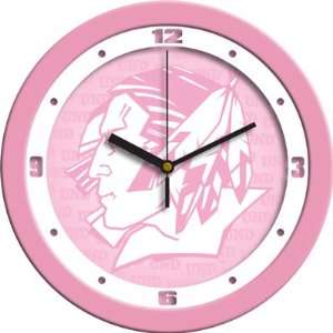  North Dakota Fighting Sioux UND NCAA 12In Pink Wall Clock 