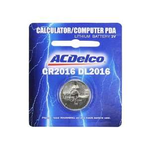   ACDelco CR2016 Lithium 3 Volt Button Cell Battery 1 Pack: Electronics