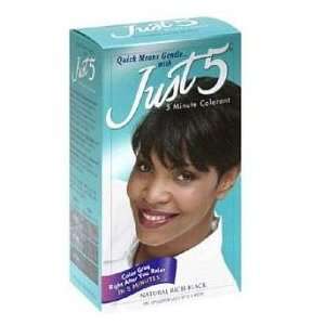  Just 5 Hair Color Rich Black KIT: Health & Personal Care