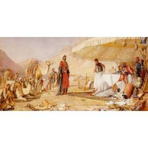  A FRANK ENCAMPMENT IN THE DESERT OF MOUNT SINAI 1842 BY 