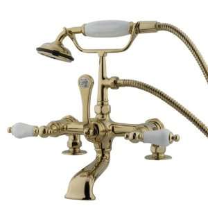 Kingston Brass CC205T2 Vintage Leg Tub Filler with Hand Shower and 2 