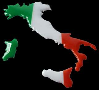 Italien Italia Italy Silhouette Stiefel 3D Emblem Aufkleber 